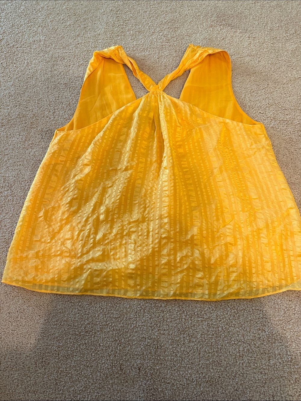 Light Orange twist front reversible Women's Tank Top